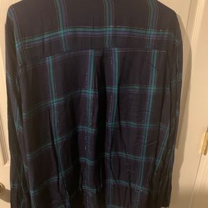 Plaid long sleeve old navy button up
